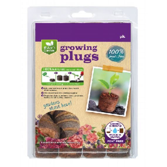 50pc Coco Coir Plugs for seed starting and plant propagation
